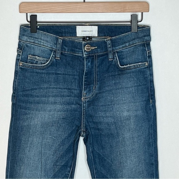 CURRENT/ELLIOTT high rise distressed straight jeans size 26 - Picture 4 of 8
